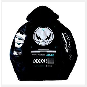 Fabric Of The Universe Tech Graphics Zipper Hoodie